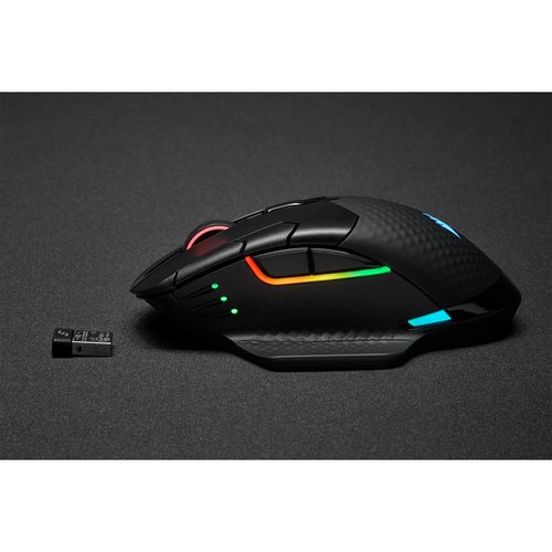 Corsair DARK CORE RGB SE, Optical, RF Wireless + Bluetooth 18000 DPI Mouse