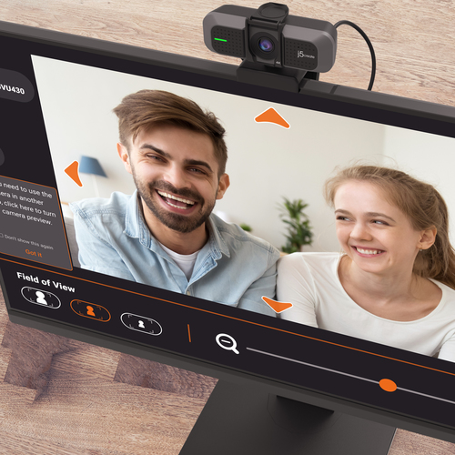 j5create JVU430 8MP 4K Ultra HD USB Webcam – 3840x2160 60fps, Full HD 1080p/720p