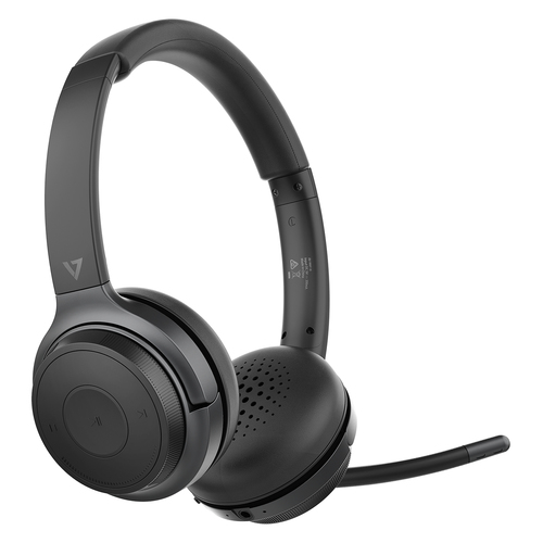 V7 HB600S, Wireless, 20 - 20000 Hz, Headset/Headphones, Black