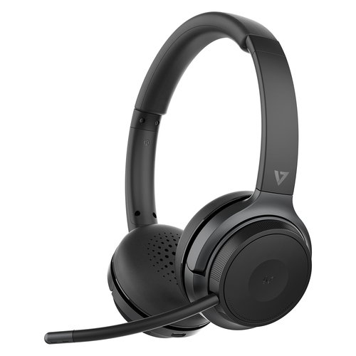 V7 HB600S, Wireless, 20 - 20000 Hz, Headset/Headphones, Black