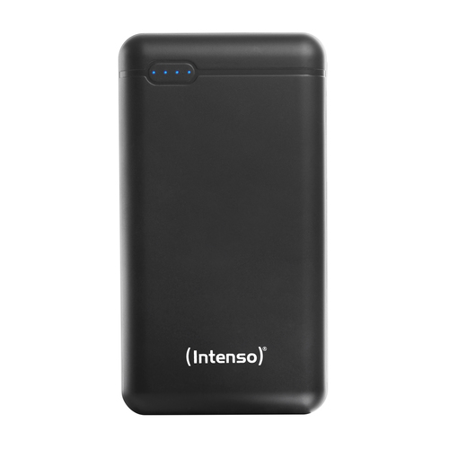 Intenso 20000mAh powerbank charging smartphone via USB C