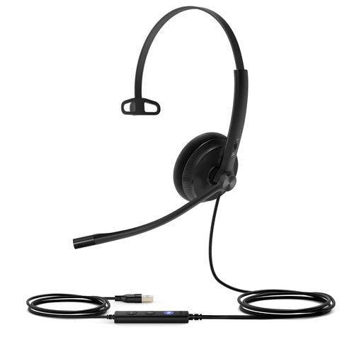 Yealink UH34 Lite Mono, Wired, 20 - 20000 Hz, Headset/Headphones, Black