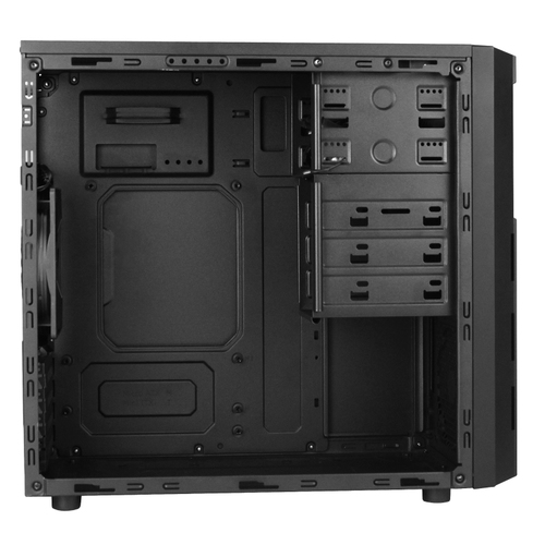 Antec VSK3000 Elite, Black, micro ATX, Mini-ITX, SGCC, Mini Tower PC Case