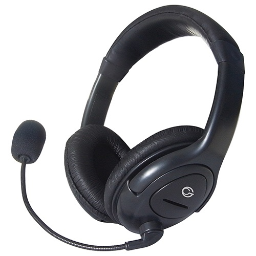 connektgear HP512 Stereo with Boom Mic & Volume Control, Wired Headset/Headphone