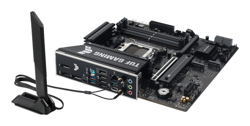 ASUS TUF Gaming B850M-E WiFi onboard WiFi 6E antenna connectors