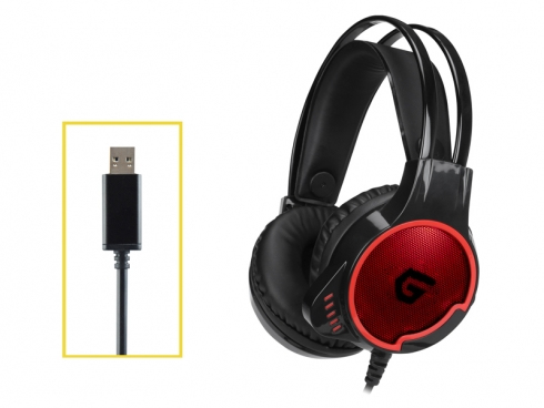 Conceptronic ATHAN U1, Wired, 20 - 20000 Hz, Gaming, Headset/Headphones, Black