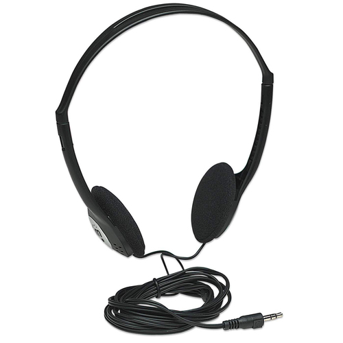 Manhattan Stereo On-Ear, 3.5mm for audio output, Wired Headset/Headphones, Black