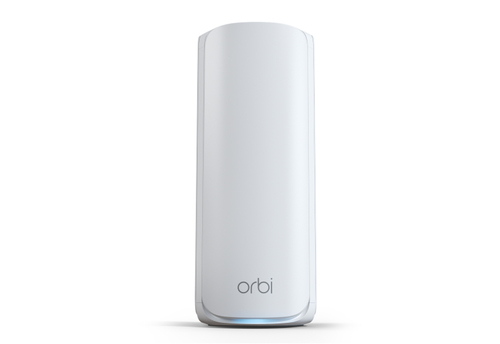 NETGEAR Orbi 770 Wi-Fi 7 tri-band mesh system in white for seamless whole-home internet coverage