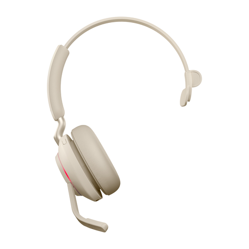 Jabra Evolve2 65, USB-A Mono, Wireless, 20 - 20000 Hz, Headset/Headphone, Beige