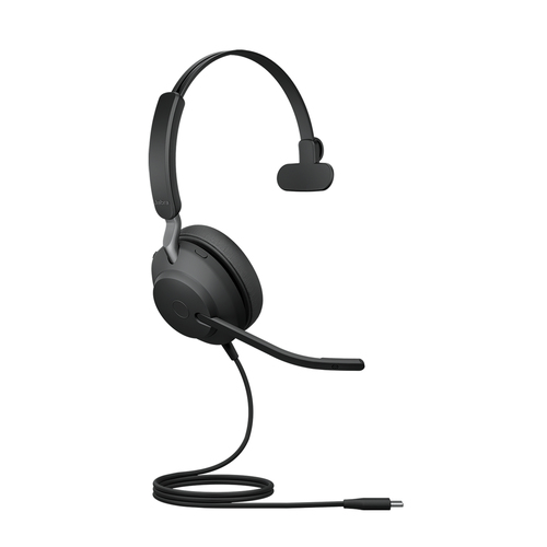Jabra Evolve2 (24189-889-889) 40 SE USB-C UC Mono, Wired, 20 - 20000 Hz, Headset/Headphones, Black
