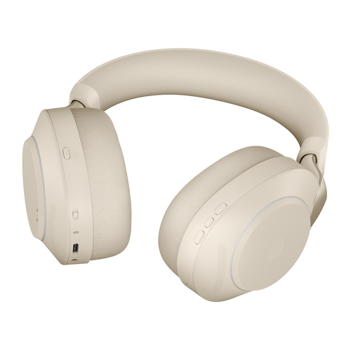 Jabra Evolve2 85 Link380a UC Stereo, Wired & Wireless, Headset/Headphone, Beige