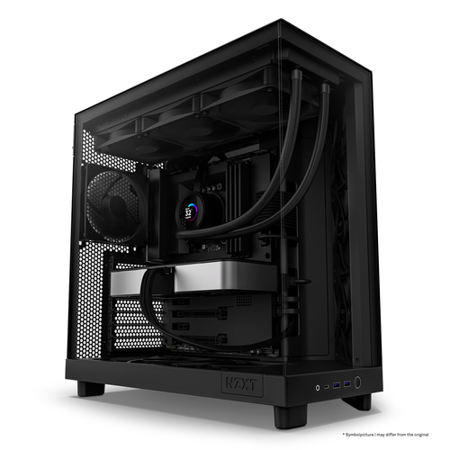 NZXT H6 Flow, ATX, micro ATX, Mini-ITX, Steel, Tempered glass Midi Tower Case