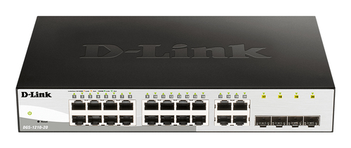 D-Link, 20-Port Gigabit, 4 SFP ports, L2,mSmart Managed Switch