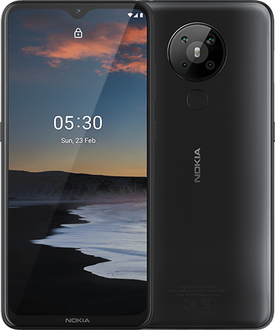 Nokia 5.3 Smartphone, 6.55", 4GB/64GB, 13MP Camera, Android 10, Black