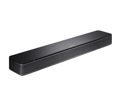 Bose TV Speaker black soundbar top view slim design