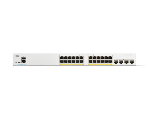 Cisco Catalyst C1200-24P-4X smart switch with PoE, Layer 2/3 features, and easy web management
