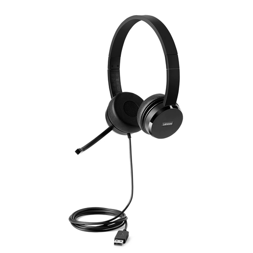 Lenovo (4XD0X88524), Wired, 20 - 20000 Hz, Headset/Headphones, Black