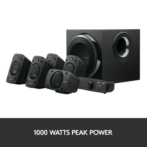 Logitech Surround Sound Z906, 5.1 channels, 500 W, Universal Speakers, Black