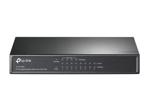 TP-Link (TL-SG1008P), Gigabit (PoE), Unmanaged Network Switch