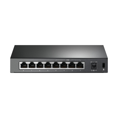 TP-Link (TL-SF1008P), Fast Ethernet (10/100), PoE, Unmanaged Switch
