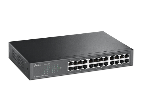 TP-Link (TL-SF1024D), Fast Ethernet (10/100), Unmanaged Switch