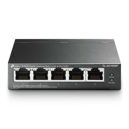 TP-Link (TL-SG1005P), Gigabit PoE Unmanaged Network Switch
