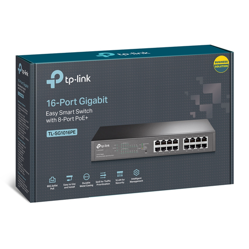 TP-Link TL-SG1016PE, Managed, L2, Gigabit Ethernet (10/100/1000), Full duplex