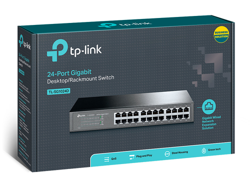 TP-Link (TL-SG1024D), Gigabit Ethernet, Unmanaged Switch