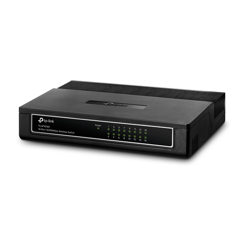 TP-Link (TL-SF1016D), Fast Ethernet, Desktop Switch