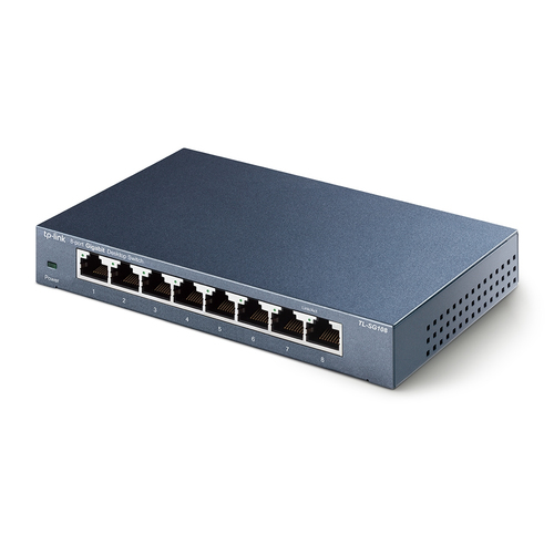 TP-Link (TL-SG108), L2, Gigabit Ethernet Unmanaged Network Switch