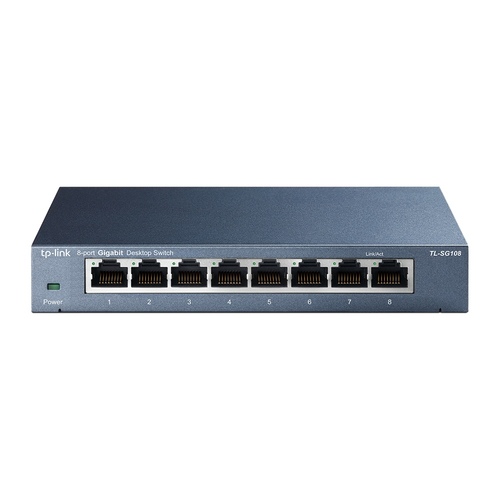 TP-Link (TL-SG108), L2, Gigabit Ethernet Unmanaged Network Switch
