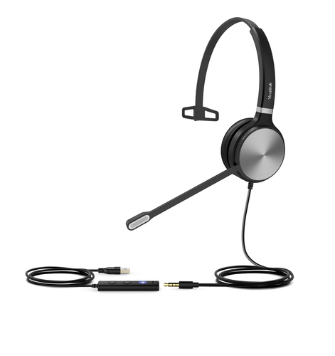 Yealink UH36 (1308010) Mono, Wired, 20 - 20000 Hz, Headset/Headphones, Black/Silver