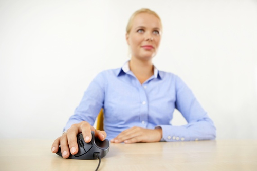 Bakker Elkhuizen HandShoeMouse Righthanded, Optical, USB Type-A, 1000 DPI, Black