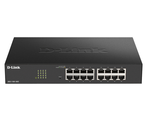 D-Link, 16-Port Gigabit, L2, Smart Managed Switch,