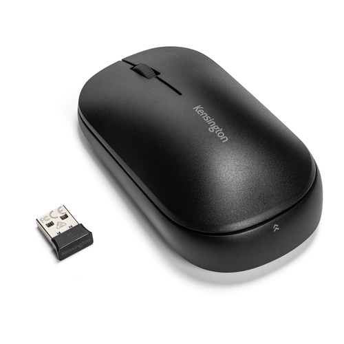 Kensington SureTrack Dual Wireless Mouse, Ambidextrous 2400 DPI, Black