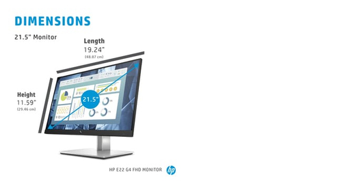 HP E-Series E22 G4, 54.6 cm (21.5"), 1920 x 1080 pixels, Full HD, LCD Monitor