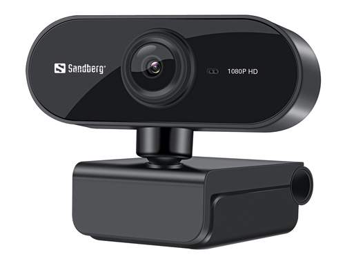 Sandberg USB Webcam Flex 1080P HD, 2MP, Full HD, 30fps, Flexible Arm, USB, Mic