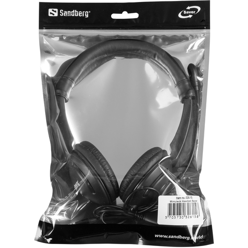 Sandberg MiniJack Headset Saver, Wired, 20 - 20000 Hz, Headphone, Black