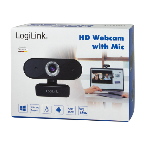 LogiLink UA0368, 1280 x 720 pixels, 30 fps, 1280x720@960fps, 720p, JPEG, 60°