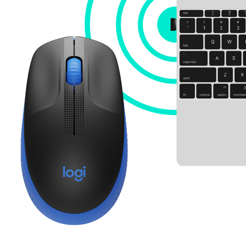 Logitech M190 Full-size wireless mouse, Ambidextrous, Optical, RF, 1000 DPI