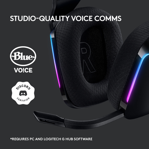 Logitech G G733 Wireless, 20 - 20000 Hz, Gaming, Headset/Headphones, Black