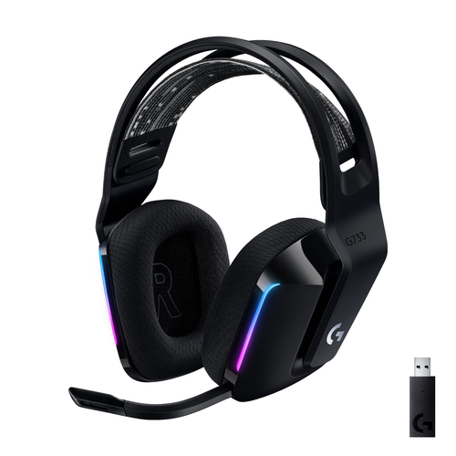 Logitech G G733 Wireless, 20 - 20000 Hz, Gaming, Headset/Headphones, Black