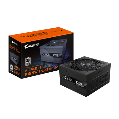 GIGABYTE AORUS ELITE, 1000W, 100 - 240 V, 50/60Hz, 15 - 6.5A,  80+ Platinum, PSU