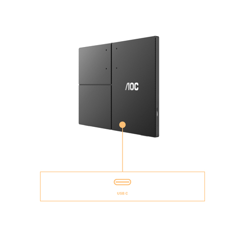 AOC T2 (16T3EA), 39.6 cm (15.6"), 1920 x 1080 pixels, Full HD, Monitor