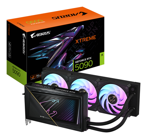 GIGABYTE AORUS GeForce RTX 5090, GV-N5090AORUSX W-32GD, 32GB GDDR7 Graphics Card
