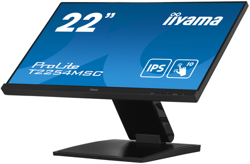 iiyama ProLite T2254MSC-B1AG 21.5" Touch Monitor showing anti-glare IPS display