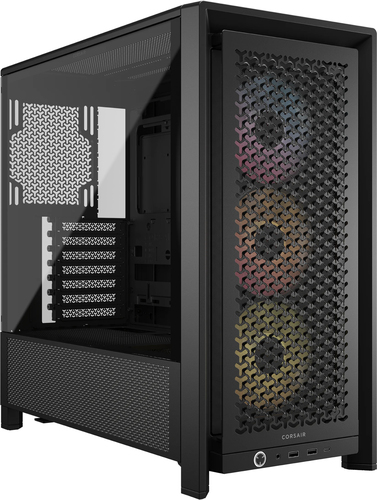 Corsair FRAME 4000D RS ARGB, Plastic, Steel, Tempered glass Midi Tower Case