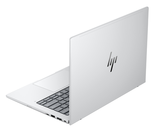 HP EliteBook 8 G1i angled view, AI PC laptop with 32GB RAM and 512GB SSD