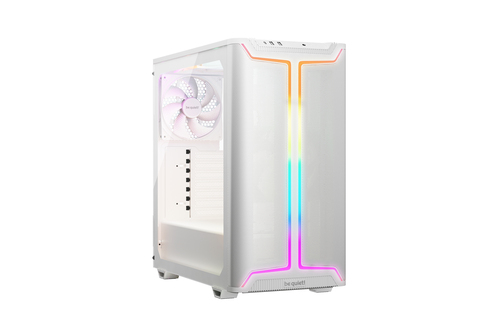 Pure Base 501 DX White Midi Tower PC Case Tempered Glass RGB Steel