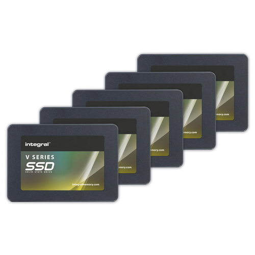 Integral V Series SATA III 2.5” SSD Version 2 - 4 Pack, 480 GB, 2.5", 520 MB/s, 6 Gbit/s SATA SSD